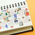 젤리베어 모조지 스티커 12종 세트