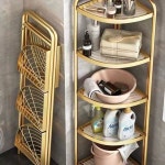 삼각 스탠딩 욕실 코너장 5단 화장실 욕실장 3단 무타공 선반