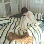 아르지오 아르지오 뉴빈티지 스트라이프 사계절 호텔 침구 세트 Q K LK SK 이불 베개커버 세트 SS이불 베개커버1 빈티지 포레스트