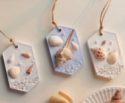 조개 바다 석고방향제 만들기 키트 2개완성 헤스페리데스향 자몽향 선택함