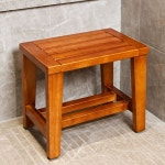 편백나무의자 높은욕실의자 히노끼의자 화장실 일본