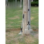 예초갈퀴 길이조절 벌초 잔디 낙엽 철제 스틸 소형 9톱니 9치스몰 깎기 스텐로드 02 레이크 써레 스텐로드 써레 9치스몰