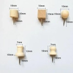 코르크 보드용 나무 푸시 핀 장식 엄지 압정 사진 문서 도면 지도 사무실 DIY 공예 114 개