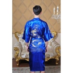 네이비 새틴 의류 vestidos 데코원피 가운 웨딩 흰색 S