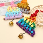 토단 알록달록 양말목 동종 걸이 만들기 1인세트 DIY 업사이클링공예 벽걸이 인테리어소품