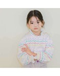 아이러브제이 G 물결 패턴 넥프릴 티 JUFTO16