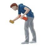 거리 인형의 집 액세서리용 디오라마 피규어 인형 파리 정원 기본