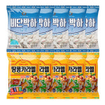 크라운 크라운 크라운 비단박하캔디 140g 땅콩카라멜120g 각5개 10개