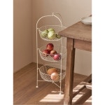 선반 바구니 진열대 5단 수납 사다리꼴 바퀴 접이식 야채 편의점 다크브라운 삼층