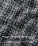 코드그라피 코드그라피 빈티지 체크셔츠네이비 CBESUSH055NY