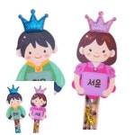 2WC 유치원미술재료 어린이집미술용품 유아만들기용품 어린이날 왕자공주 사탕봉 5인용