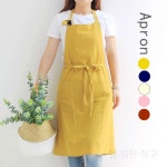 플로리스트 원피스앞치마 바리스타 공방 앞치마 원예 카페 꽃집 화원 꽃가게 원피스형 바리스타앞치마