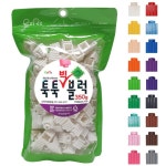 이지 빅블럭 리필 350g 흰색 교재 교구 유아 초등 큐브 블럭 놀이 사각 학습 완구 조립 블록 장난감