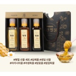 장춘양봉 2024년산 국내산 천연 벌꿀 100 3종 선물세트 세가지맛 아카시아 야생화 밤잡화꿀
