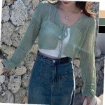 오노마 프렌치 브이넥 숏가디건 S11577530