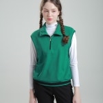 하이넥배색 반집업 골프조끼 WFH2R7R