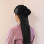 올림머리 똥머리 가발 머리끈