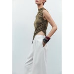 자라 자라 ZARA 언밸런스 탑 - 올리브 1131 346 515 3315070