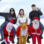 올라프 인형탈 행사용 눈사람 크리스마스 화이트입 루돌프 축제