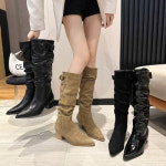 부츠 URS 810s 여성 장화 레인 하프 스웨이드 미들 1888700