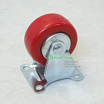 SJB 우레탄바퀴 케스타 적 63x28 고정 일반 바퀴