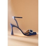 배즐리미슈카 Badgley Mischka Judith Heeled Square-Toe Sandals