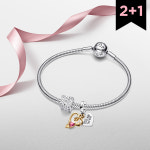 판도라 판도라 2 1 SET 보증서 제공 PANDORA 모멘츠 스무스 클라습 팔찌 참 2종 LE1218854098