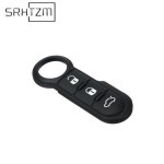 피아트 500 판다 아바르스 푼토 원격 자동차 키 패드 케이스 커버 고무 포브 플립 접이식 리모컨 3 단추