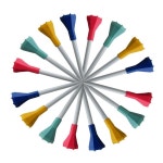 5개입 팔각정 실리콘티 무저항 팔각 고무 플라스틱 실리콘 골프티 티꽂이