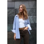ZARA 자라 우먼 스트라이프 옥스포드 셔츠 여성 2350 736 441