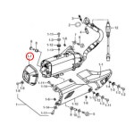 DNA모터스 머플러테일커버 UHR125 14790H2D400H000