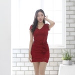 로제 미니 원피스 홀복 파티룩 클럽의상 엘르 원피스 맞춤제작상품 교환 반품 불가 A0468 77