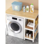 드럼 세탁기 보관함 거치대 수납장 받침대 조립식 세탁실 선반 1 도톰한 홑겹 라이트