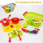 어린이집 역할학습 주방장난감 요리놀이 바스켓 알록달록한 6세 유치원장난감 4세