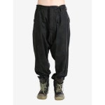 YOHJI YAMAMOTO 남성 덩가리 JQ 슬림 사루엘 팬츠 HO P23 008 1