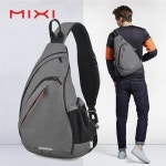 자전거배낭 Mixi 남자 원 숄더 백팩 여성 슬링 백 크로스 바디 USB 사이클링 스포츠 여행 다 학교