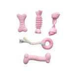 제이제이펫 강아지 치발기 고무 장난감 파스텔