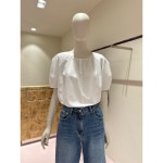씨씨콜렉트 CC콜렉트 씨씨콜렉트 라운드 시어커원단 블라우스 55 C243MSC011 4290900