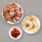 40년 강릉맛집 국내산 무뼈 순살족발 감자전 명태식해 한상차림 족발1 감자전1 식해2 3세트 640g