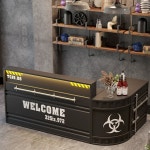 헬스장 안내데스크 카운터 테이블 인포