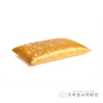 은사 목단줄기 절방석 - 황노색 점사방석 70 X 70