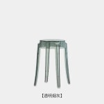 투명 바 의자 유령 악마 다채로운 레스토랑 식탁