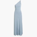 바이트 스튜디오 바이트스튜디오 여성 Point one shoulder knotted jersey maxi dress Sky