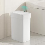 SYNCVIBE 뚜껑이 슬림한 욕실 쓰레기통 9 5L 2 5갤런 모션 센서 쓰레기통 9 5리터 자동 쓰레기통