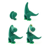 종이나라 헤이클레이 동물 공룡 만들기 5색 45g 점토 찰흙 미술공작놀이 아이클레이 종이나라