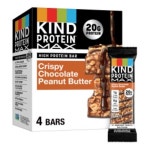 KIND PROTEIN 땅콩버터 MAX 설탕 20G케토 바삭한 프리4개의 초콜릿 1G글루텐 스낵바단백질 카운트 바당