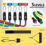 핸들 운동을 위한 강피터 도어 앵커 스트랩 저항 밴드 전신 근력 운동 기구 홈 헬스장 피트니스를 미끄럼 방지 멀티 포인트 부착 Colorful