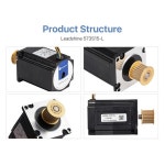 Leadshine Nema23 스테퍼 모터 3상 150Ncm 5A 프린터 CNC XYZ용 6리드 573S15-L