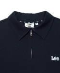 LEE LEE 스몰 트위치 로고 하프 집업 카라 티셔츠 LE2502ST33NA
