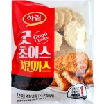 하림 하림 하림 굿초이스 치킨까스 냉동 국산 닭고기 아이들 반찬 간식 1kg 3개